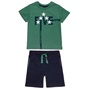 ALOUETTE-Παιδικό σετ από κοντομάνικη μπλούζα και βερμούδα ALOUETTE Five Star πράσινη μπλε