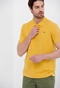 FUNKY BUDDHA-Ανδρική polo μπλούζα FUNKY BUDDHA κίτρινη
