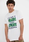 FUNKY BUDDHA-Ανδρικό t-shirt FUNKY BUDDHA λευκό