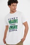 FUNKY BUDDHA-Ανδρικό t-shirt FUNKY BUDDHA λευκό