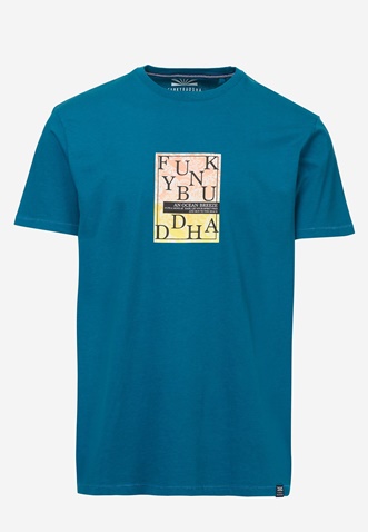 FUNKY BUDDHA-Ανδρικό t-shirt FUNKY BUDDHA μπλε