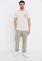 FUNKY BUDDHA-Ανδρικό t-shirt FUNKY BUDDHA ροζ με graphic τύπωμα