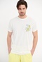 FUNKY BUDDHA-Ανδρικό t-shirt FUNKY BUDDHA λευκό με graphic τύπωμα 