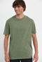 FUNKY BUDDHA-Ανδρικό t-shirt FUNKY BUDDHA relaxed fit πράσινο