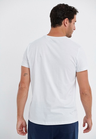 FUNKY BUDDHA-Ανδρικό t-shirt FUNKY BUDDHA Garage 55 λευκό