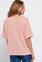 FUNKY BUDDHA-Γυναικείο loose t-shirt FUNKY BUDDHA ροζ 