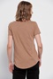 FUNKY BUDDHA-Γυναικείο t-shirt FUNKY BUDDHA καφέ