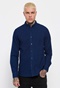 FUNKY BUDDHA-Ανδρικό jean πουκάμισο FUNKY BUDDHA μπλε indigo-dyed