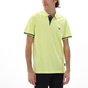 NAVY & GREEN-Ανδρική polo μπλούζα NAVY & GREEN κίτρινο lime