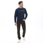 NAVY & GREEN-Ανδρικό casual παντελόνι NAVY & GREEN MODERN FIT χακί