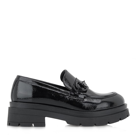 JK LONDON-Γυναικεία μοκασίνια loafers JK LONDON R104B53 μαύρα