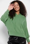 FUNKY BUDDHA-Γυναικεία πλεκτή μπλούζα FUNKY BUDDHA πράσινη