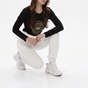 KENDALL & KYLIE WHITE LABEL-Γυναικείο παντελόνι φόρμας KENDALL + KYLIE ART PATCH CLASSIC KKW3711701 λευκό