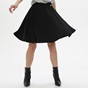 KENDALL + KYLIE-Γυναικεία mini φούστα KENDALL + KYLIE HIGH RISE BELL SKIRT μαύρη