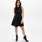 KENDALL + KYLIE-Γυναικείο mini φόρεμα KENDALL + KYLIE EMBOSSED LOGO A LINE KKW3703005 μαύρο
