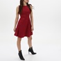 KENDALL + KYLIE-Γυναικείο mini φόρεμα KENDALL + KYLIE EMBOSSED LOGO A LINE KKW3703005 κόκκινο