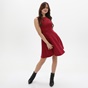 KENDALL + KYLIE-Γυναικείο mini φόρεμα KENDALL + KYLIE EMBOSSED LOGO A LINE KKW3703005 κόκκινο