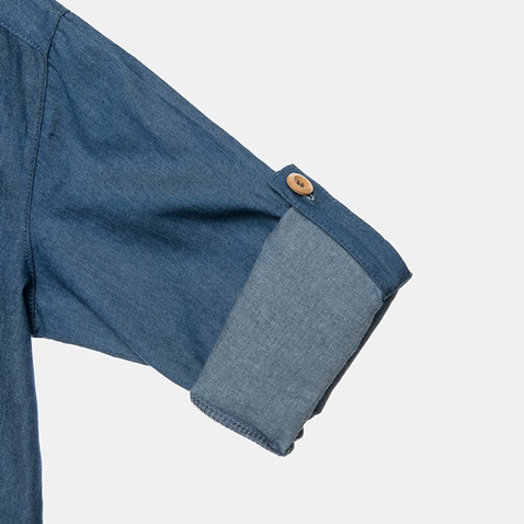 PAUL FRANK-Παιδικό jean πουκάμισο Paul Frank μπλε