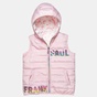 PAUL FRANK-Παιδικό αμάνικο μπουφάν διπλής όψης Paul Frank ροζ