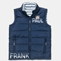 PAUL FRANK-Παιδικό αμάνικο μπουφάν διπλής όψης Paul Frank μπλε λευκό ριγέ