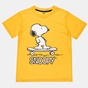 ALOUETTE-Παιδικό σετ από μπλούζα και βερμούδα ALOUETTE Snoopy κίτρινο μαύρο (6-12 ετών)