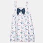 ALOUETTE-Παιδικό φόρεμα ALOUETTE λευκό γαλάζιο (3 μηνών - 5 ετών)