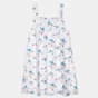 ALOUETTE-Παιδικό φόρεμα ALOUETTE λευκό γαλάζιο (3 μηνών - 5 ετών)