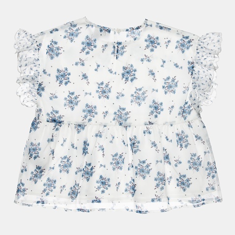 ALOUETTE-Παιδική μπλούζα ALOUETTE λευκή μπλε floral