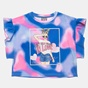 ALOUETTE-Παιδική cropped μπλούζα ALOUETTE FIVE STAR μπλε ροζ