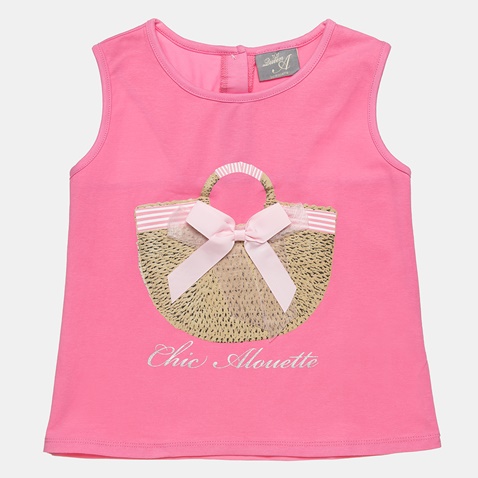 ALOUETTE-Παιδική αμάνικη μπλούζα ALOUETTE ροζ