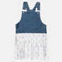 ALOUETTE-Παιδικό φόρεμα ALOUETTE μπλε λευκό (3 μήνων έως 5 ετών)