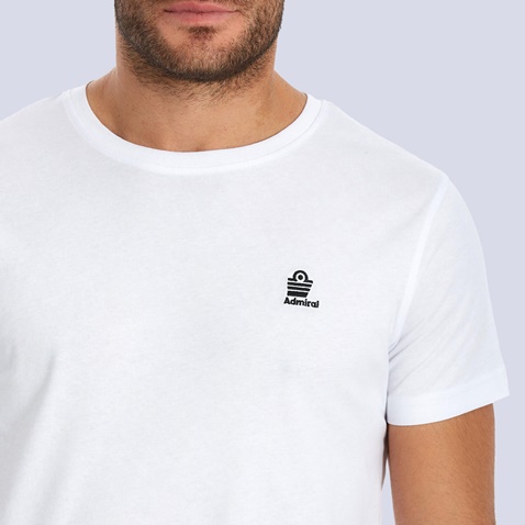 ADMIRAL-Ανδρικό t-shirt ADMIRAL λευκό