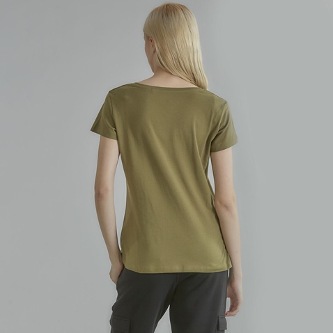 ADMIRAL-Γυναικείο t-shirt Seker ADMIRAL λαδί