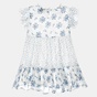 ALOUETTE-Παιδικό φόρεμα ALOUETTE λευκό μπλε (12 μηνών - 5 ετών)