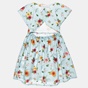 ALOUETTE-Παιδικό  φόρεμα ALOUETTE γαλάζιο φλοράλ (12 μηνών - 5 ετών)