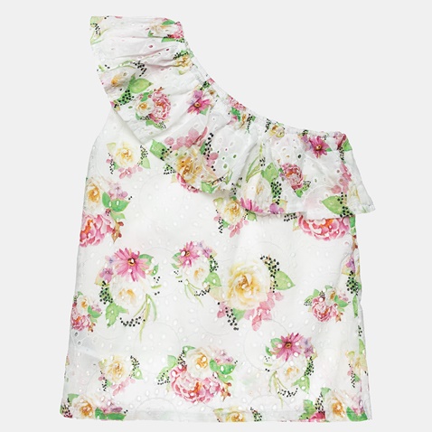 ALOUETTE-Παιδική μπλούζα ALOUETTE λευκή floral