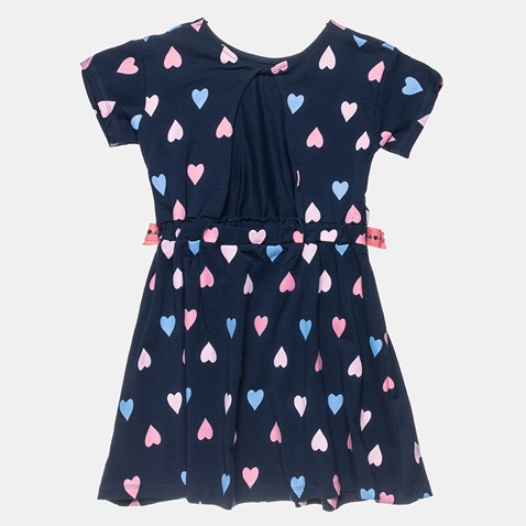 ALOUETTE-Παιδικό κοντομάνικο φόρεμα ALOUETTE μπλε