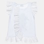 ALOUETTE-Παιδική μπλούζα με βολάν ALOUETTE λευκή