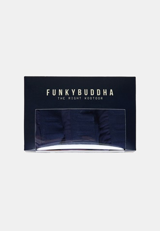 FUNKY BUDDHA-Ανδρικό εσώρουχα boxer σετ των 3 FUNKY BUDDHA  μπλε