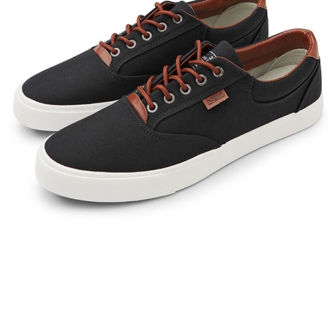 FUNKY BUDDHA-Ανδρικά casual sneakers FUNKY BUDDHA μαύρα