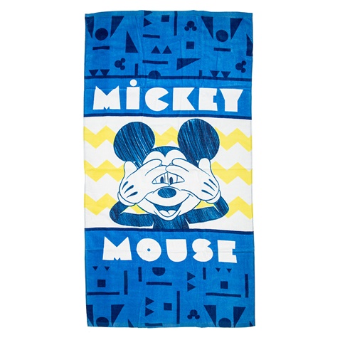 DISNEY-Παιδική πετσέτα  θαλάσσης DISNEY Mickey Mouse  B92635-1WR μπλε κίτρινο