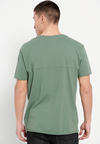 FUNKY BUDDHA-Ανδρικό t-shirt FUNKY BUDDHA  πράσινο