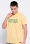 FUNKY BUDDHA-Ανδρικό t-shirt FUNKY BUDDHA κίτρινο