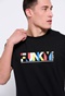 FUNKY BUDDHA-Ανδρικό t-shirt FUNKY BUDDHA μαύρο 