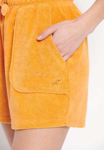 FUNKY BUDDHA-Γυναικείο πετσετέ σορτς FUNKY BUDDHA πορτοκαλί