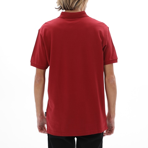 NAVY & GREEN-Ανδρική polo μπλούζα NAVY & GREEN κόκκινη