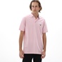 NAVY & GREEN-Ανδρική polo μπλούζα NAVY & GREEN ροζ