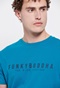 FUNKY BUDDHA-Ανδρικό essential t-shirt FUNKY BUDDHA μπλε