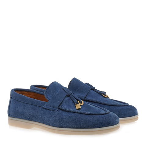 JK LONDON-Γυναικεία loafers JK LONDON S160A4101 μπλε