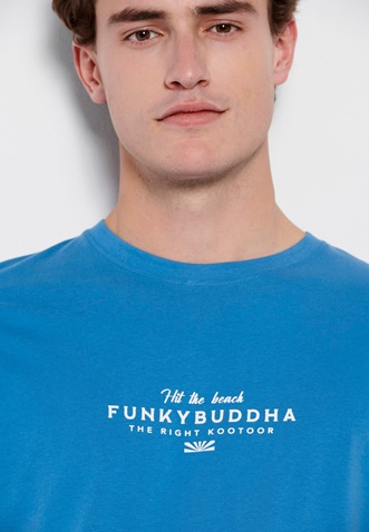 FUNKY BUDDHA-Ανδρικό t-shirt FUNKY BUDDHA μπλε